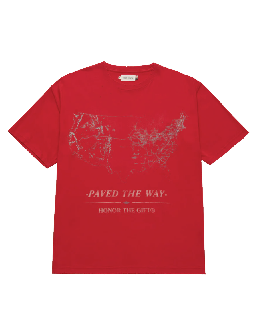 Honor The Gift Pave The Way SS TEE Red